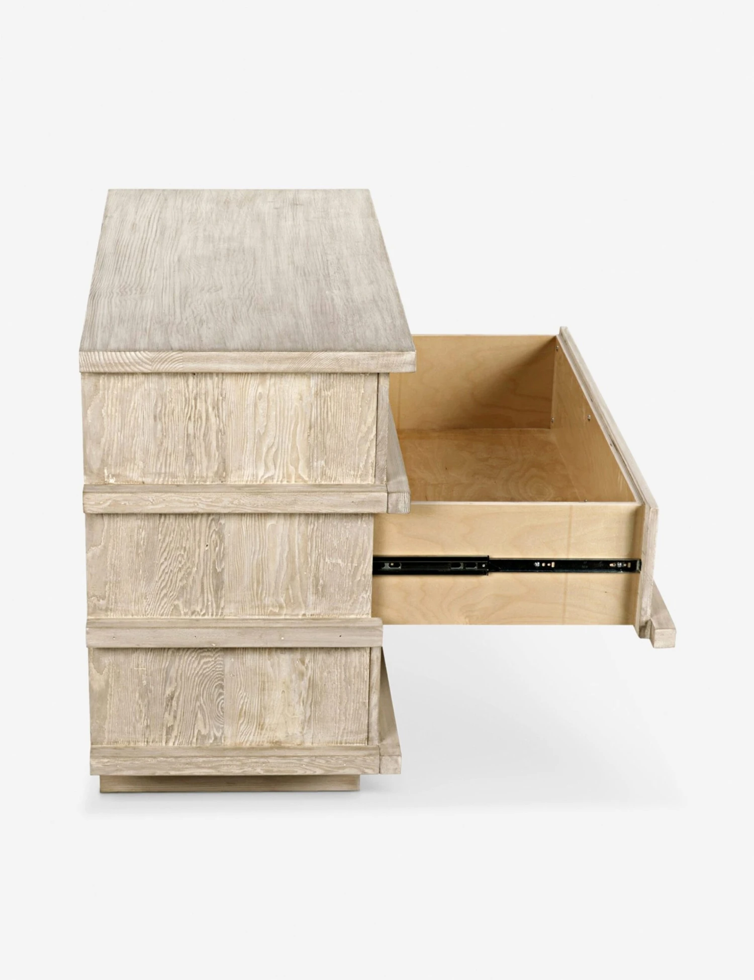 Corliss 3-Drawer Dresser, White Wash 6 Corliss 3-Drawer Dresser, White Wash - Image 6