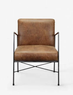 Ivie Leather Accent Chair