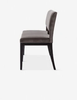 Pollie Dining Bench 8 Pollie Dining Bench -Home Furni Shop pollie dining bench washed grey velvet 2 1