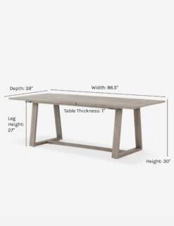 Tika Indoor / Outdoor Dining Table -Home Furni Shop tika indoor outdoor dining table gray cc027537 acde 4e4d 872c ac5a79b85237