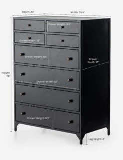 Verruca Tall Dresser -Home Furni Shop verruca tall dresser